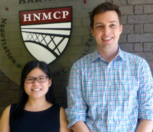 Student clinic team picture of Margaret Huang and Michael Haley