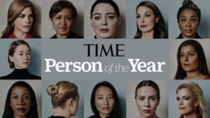 Cover of Time Magazine's Person of the Year issue with the  pictures of twelve famous women